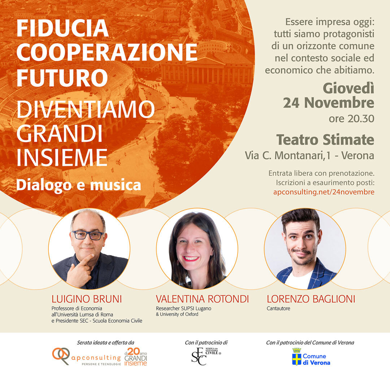 Evento sull'economia civile Verona AP consulting Evento 24 novembre
