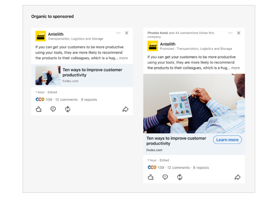 Nuova anteprima post con link in LinkedIn